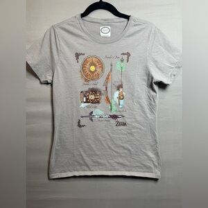 Nintendo Zelda BOTW Weapons Graphic Tee – Women’s Medium, Gamer Style